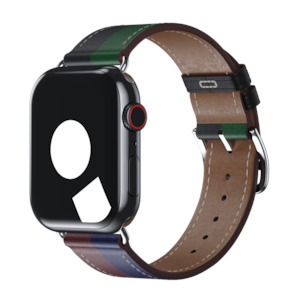 Single Tour For Apple Watch: Rouge H/Bleu Saphir Single Tour for Apple Watch
