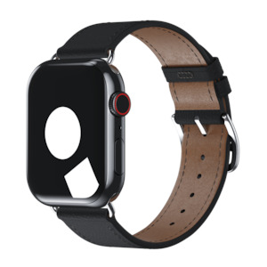 Single Tour For Apple Watch: Black Epsom Single Tour for Apple Watch