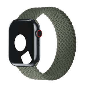 Braided Solo Loop For Apple Watch: Olive Braided Solo Loop for Apple Watch