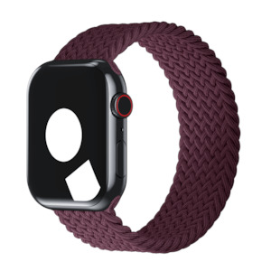 Braided Solo Loop For Apple Watch: Dark Cherry Braided Solo Loop for Apple Watch