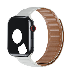 Leather Link For Apple Watch: White Leather Link for Apple Watch