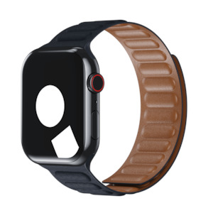 Leather Link For Apple Watch: Baltic Blue Leather Link for Apple Watch