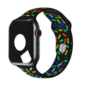 Pride Edition Bands For Apple Watch: Onyx Pride Confetti Sport Band for Apple Watch