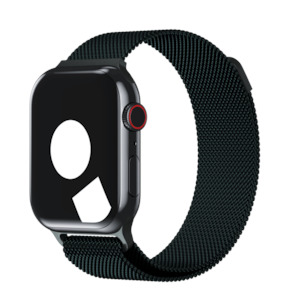 Stainless Steel Bands For Apple Watch: Green Milanese Loop for Apple Watch