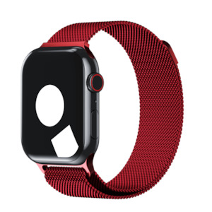 Red Milanese Loop for Apple Watch