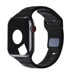 Black Sport Band Groove for Apple Watch