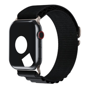 Black Bands For Apple Watch: Black Alpine Loop for Apple Watch