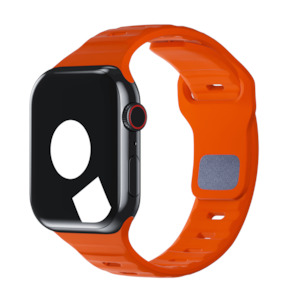 Orange Bands For Apple Watch: Orange Sport Band Groove for Apple Watch