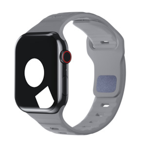 Grey Bands For Apple Watch: Fog Sport Band Groove for Apple Watch