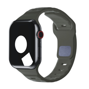 Grey Bands For Apple Watch: Dark Grey Sport Band Groove for Apple Watch