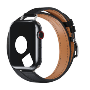 Attelage Double Tour For Apple Watch: Noir Attelage Double Tour for Apple Watch