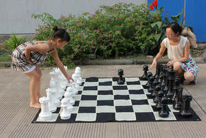 Outdoor: Outdoor Giant Chess Pieces - 40cm (16 inches) includes Nylon Playing Mat