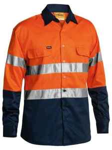 Mens: Mens Hi Vis Long Sleeve Shirt 2XL