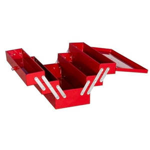 Storage Craftright 460mm Red Tool Box with 5 Trays