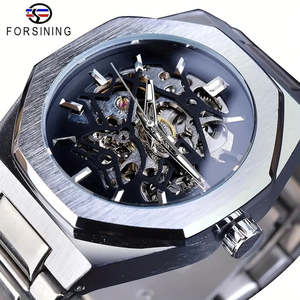 Watches Mens Automatic Mechanical Watch Waterproof Skeleton