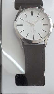 Watches Mens Ladies: Watches Round Face Quartz Watch White Face Brown Strap