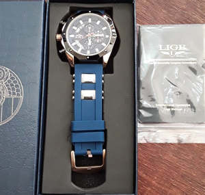 Watches Mens Ladies: Watches LIGE Mens Watch Silicone Strap Waterproof Sport Quartz Watch-Gold/BLACK