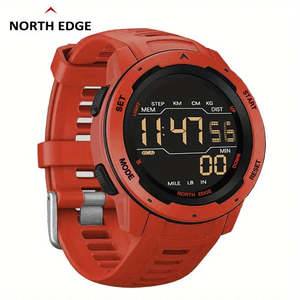 Watches Mens Ladies: Watches NORTH EDGE MARS Men's Digital Watch RED