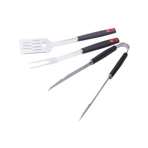 BBQ 3 Piece BBQ tool set - Includes spatula, fork and tongs