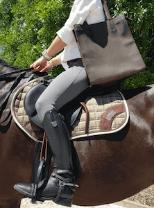 Harper Teak - Genuine Leather Tote Bag Italian Leather