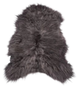 Products: Icelandic Sheepskin - Charcoal Home Decor Italian Leather