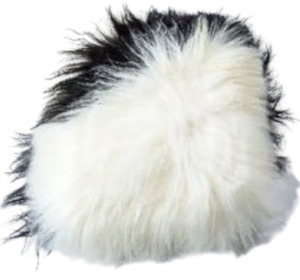 Products: Icelandic Cushion - Dalmation Home Decor Italian Leather