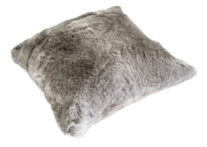 Products: Rabbit Cushion - Grey Home Decor Italian Leather