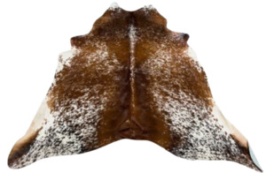Products: Cowhide Rug - Speckled Brown Dark Italian Leather