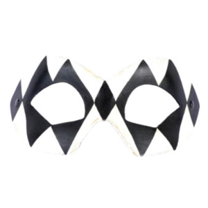 Products: Masquerade Mask - Hero Black and White