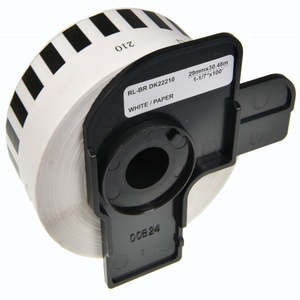 Compatible Label Roll (Black-on-White): Substitute to Brother DK22210