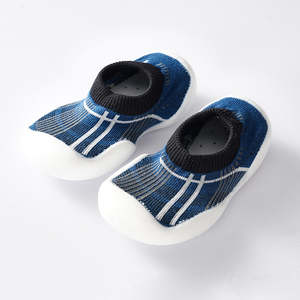 Toddler Gifts: Baby Pre-Walkers / Toddler Shoe Socks - Blue and Stripes