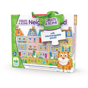 Gifts For Babies Toddlers: Create a Scene-My Neighborhood By The Learning Journey: Ages 3+