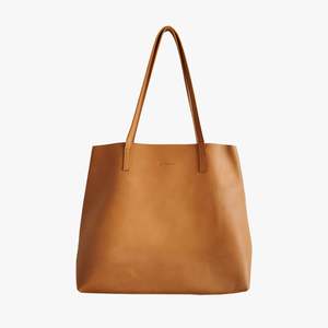 Miss And Mum Gifts: Bri Raw Edged Tote in Tan or Black by Duffle&Co