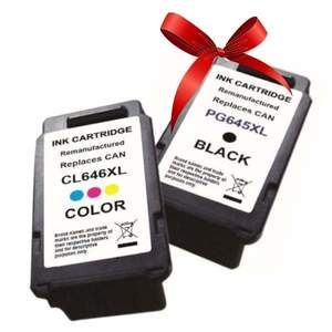 Remanufactured Inkjet Combo Pack: Substitute to Canon PG645XL & CL646XL