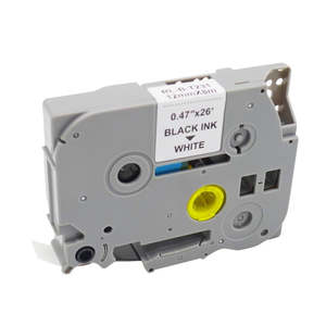 Compatible Black-on-White Label Tape Cassette: Substitute to Brother TZE 231