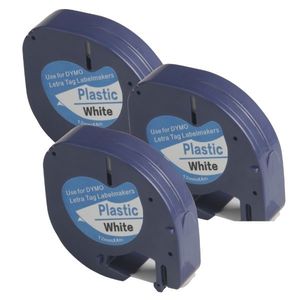 Gifts Under 50: Compatible Label Tape Cassettes Black-on-White *Triple Pack*: Substitute to Dymo LetraTag LT 91331