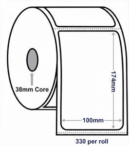 Gifts Under 50: COURIER (CP3) PERFORATED ADDRESS / SHIPPING LABEL - 100X174MM 330 LABELS