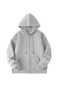 Men: Unisex Fleece-Lined Zip-Up Hoodie