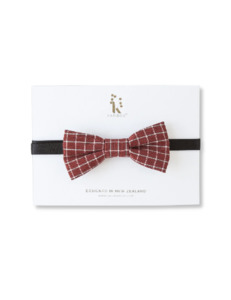 Gift: Boys Bow Tie - Vintage Red Check