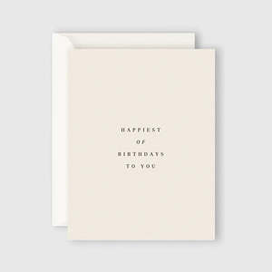 Books Stationery: Happiest Of Birthdays To You Card