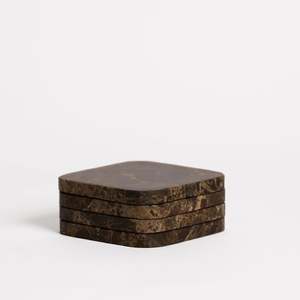 Stone Coasters - Dark Marble