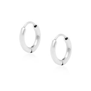 Bags Wallets: Esme Huggie Hoops - Silver