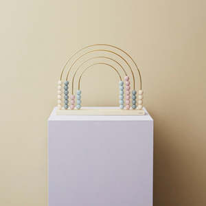 Kids Decor: ABACUS RAINBOW - NATURAL