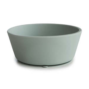 Mushie: Silicone Suction Bowl - Cambridge Blue
