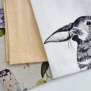 Tea Towel - Orange Fine Stripe