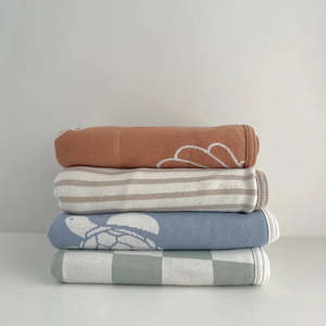 Swaddles Wraps: JERSEY COTTON SWADDLE WRAP - TOFFEE CLAM