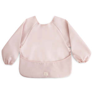 Mealtime: Long Sleeve Bib - Blush