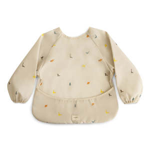 Mealtime: Long Sleeve Bib - Dinosaurs