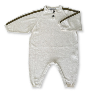 STRIPE SLEEVE STARSUIT - COCONUT