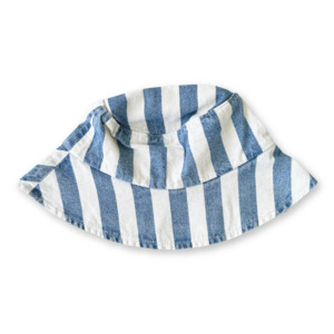Denim Stripe Bucket Hat